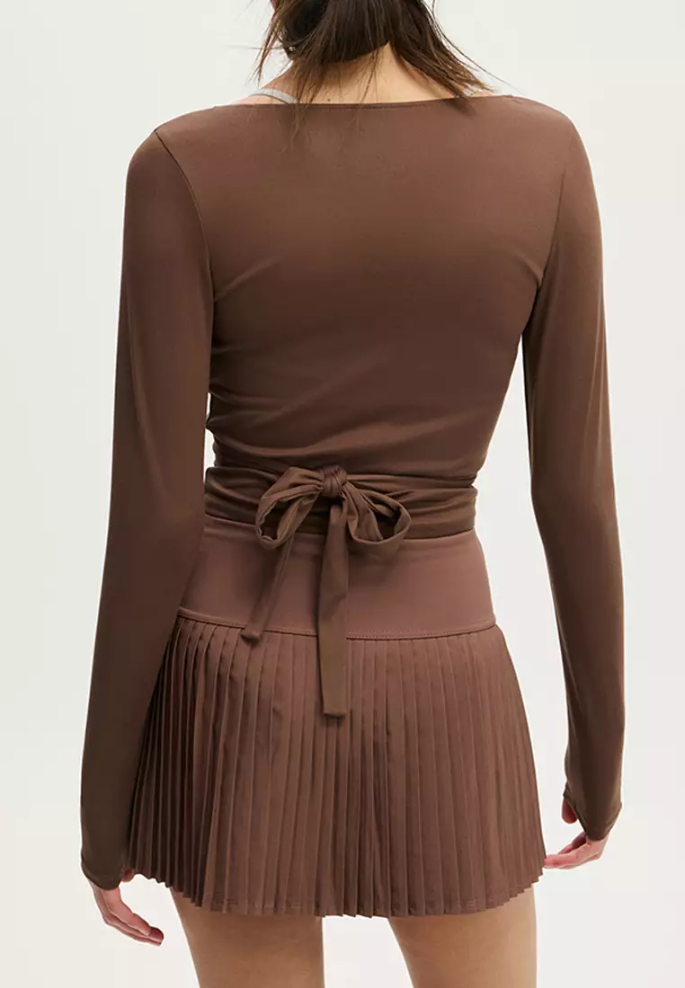 Shaped Pleated Skirt