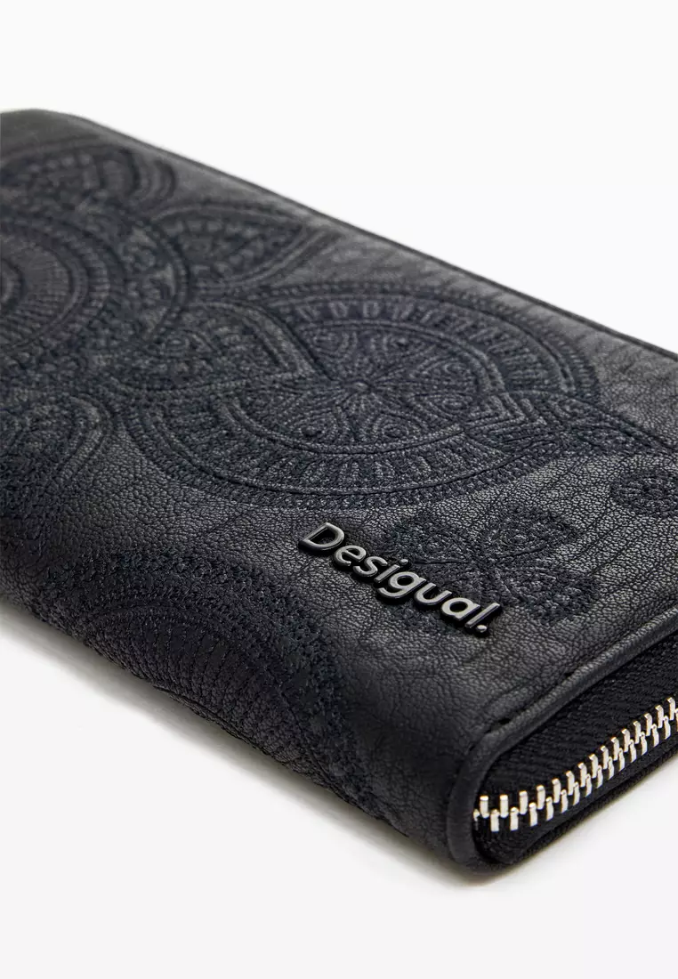 Desigual Backstitch Wallet Black One Size Everyday Card Cash Organizer main image 0