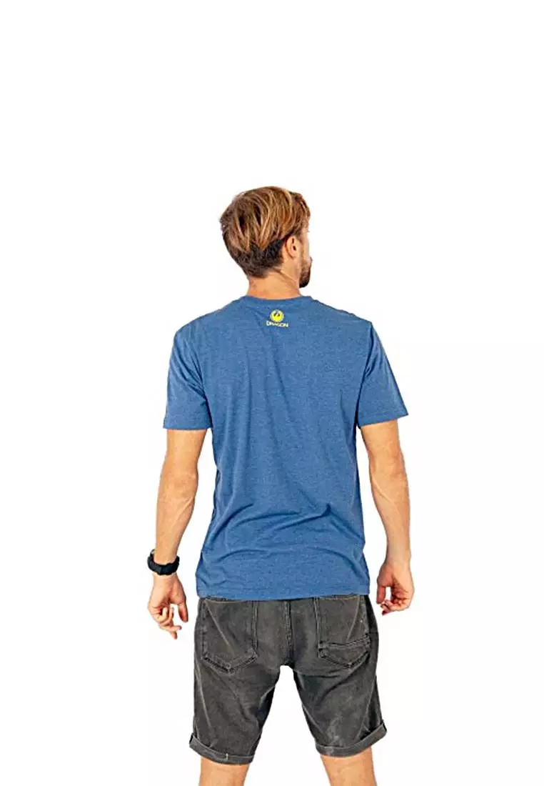 Dragon Kaos Pria Biru Plots DMTSS001-BLU