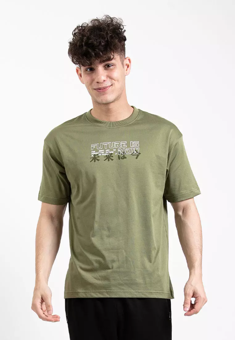 Buy FOREST Forest Oversized Graphic Tee Crew Neck Short Sleeve T