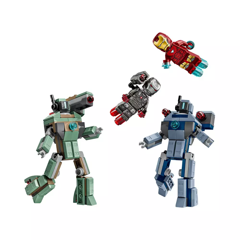 LEGO MARVEL IRON MAN & WAR MACHINE VS HAMMER DRONES SET 204 PCS 76320 - MIX