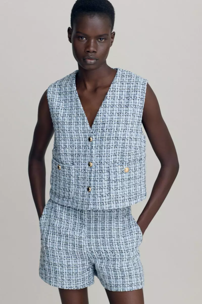 Bouclé waistcoat