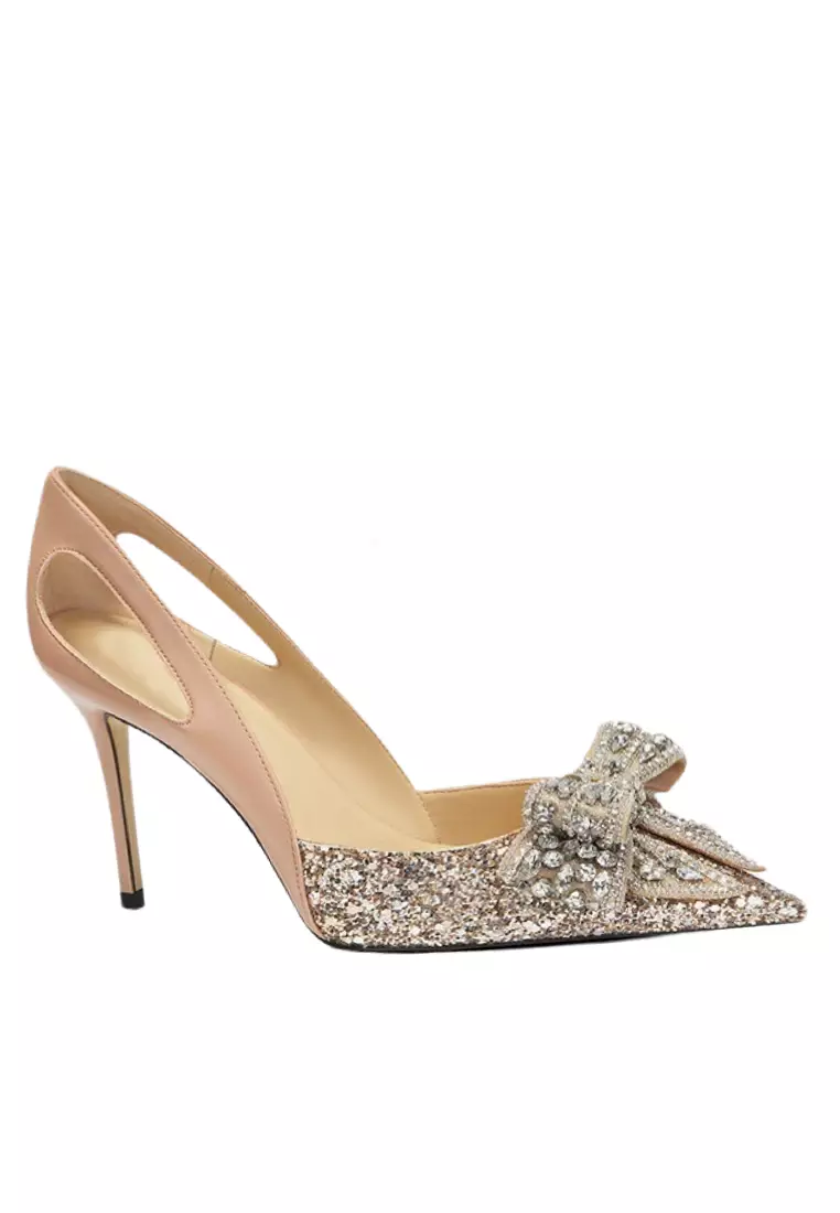 Discount on Twenty Eight Shoes  shoes - SKU: 6cm Hollowed Bow Pointed Wedding Heels Px708-A61