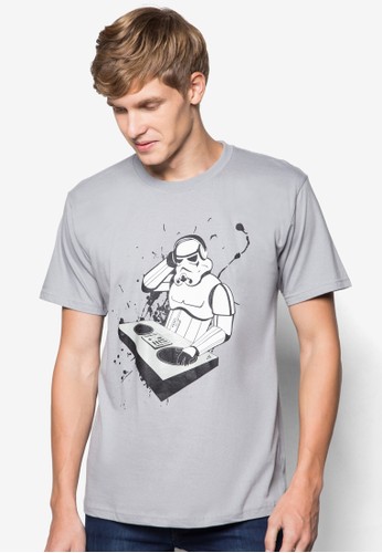 DJ 機器人設計TEE, 服飾, 印圖esprit 工作T恤