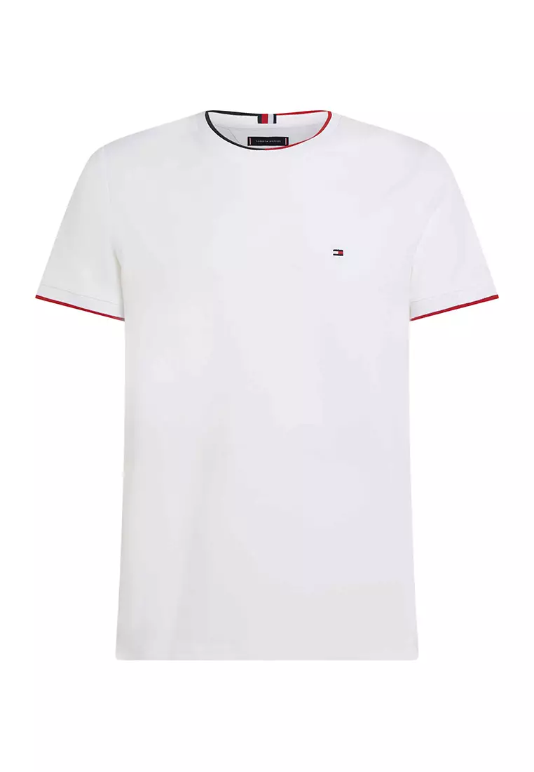 Buy Tommy Hilfiger Men's Rwb Tipped Pique Tee 2024 Online | ZALORA ...