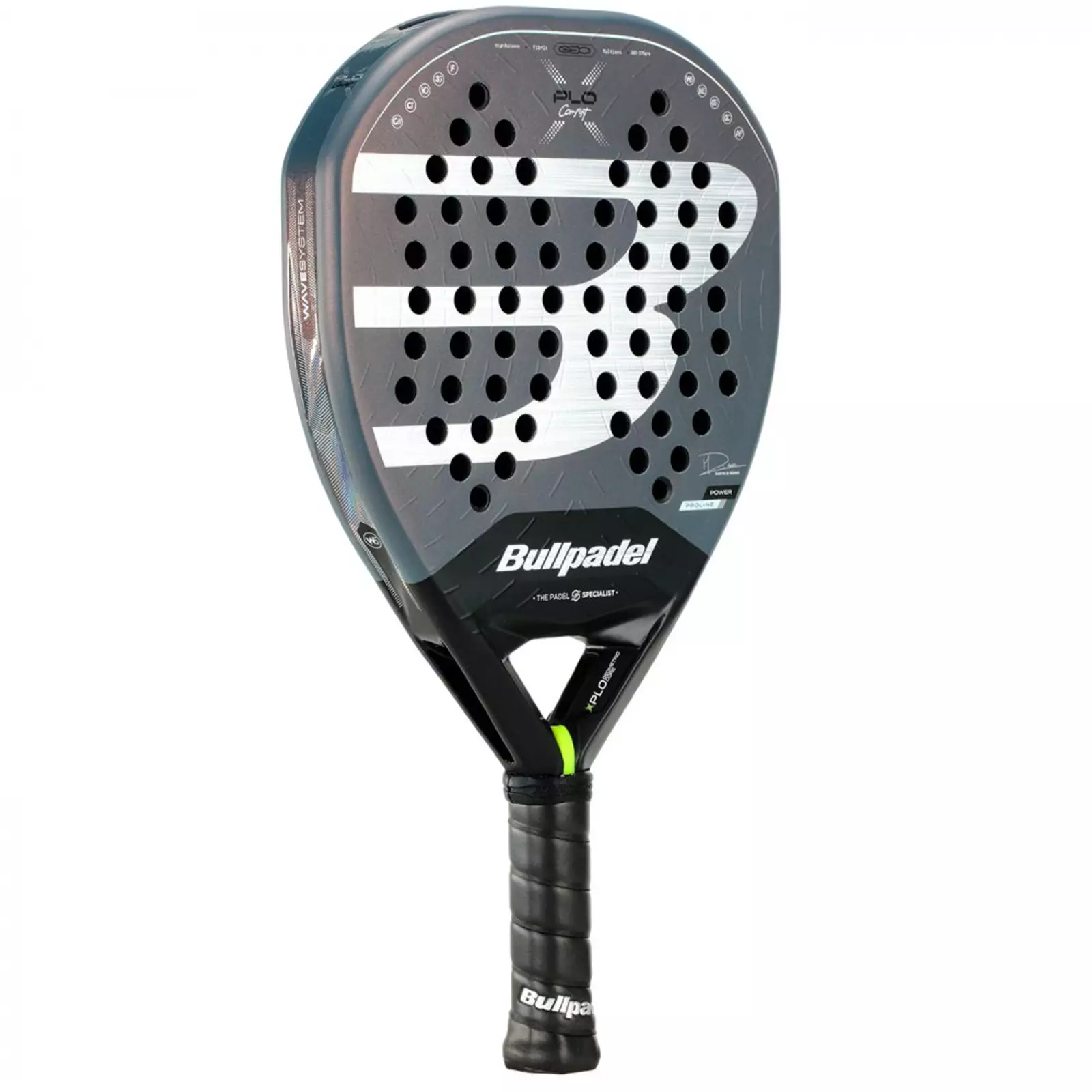 Raket Padel BULLPADEL Xplo Comfort 2026 360-370g Black Grey