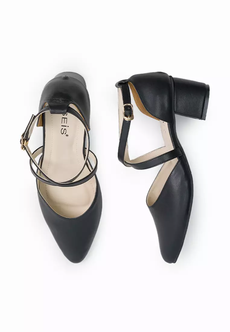 SEIS Agnes Sepatu Mules Wanita | Sepatu Heels Wanita Hak 5 cm