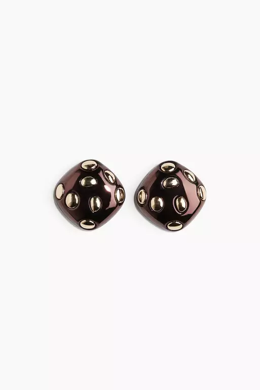 Spotted stud earrings