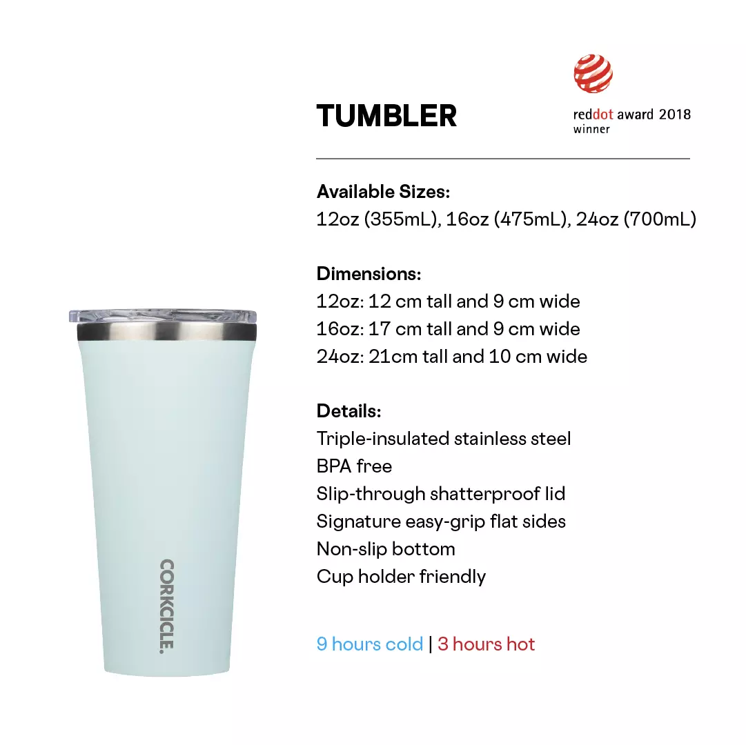 Corkcicle Tumbler 24oz - Ombre Ocean