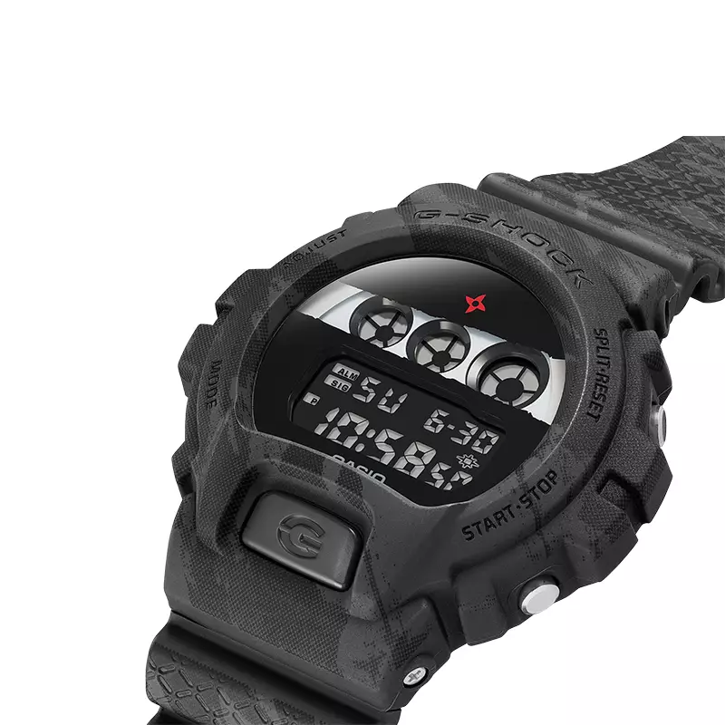 Jam Tangan Pria Casio G-Shock DW-6900NNJ-1JR Ninja Series Digital Dial Black Resin Band (JDM)