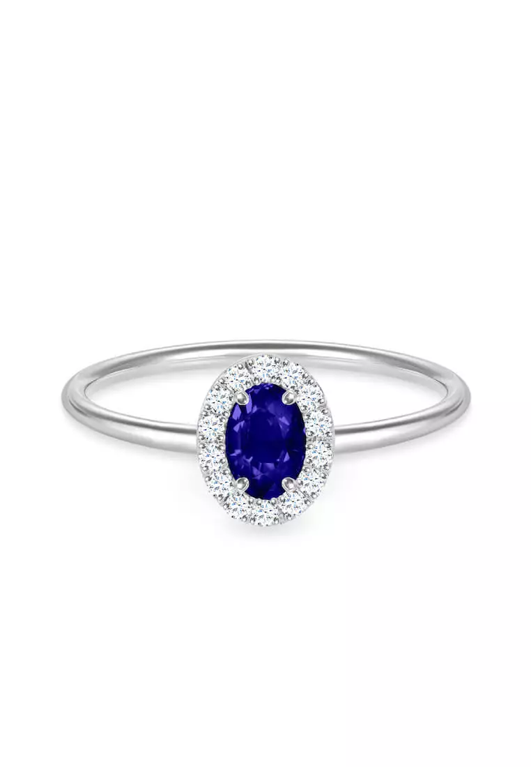 White gold and on sale sapphire