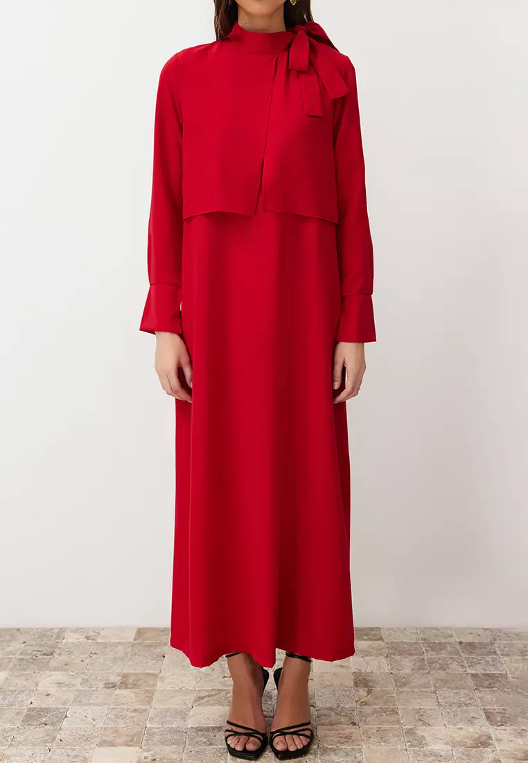 MODEST Bow Neck Dress