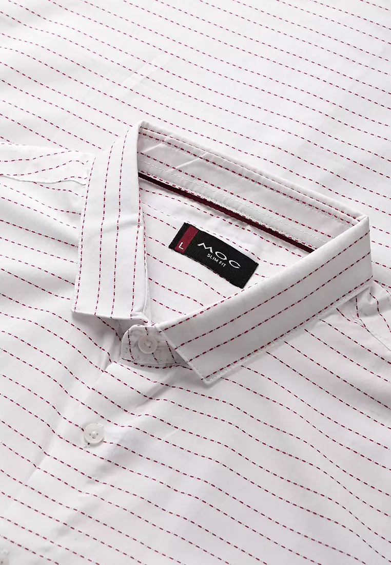 MOC Kemeja Lengan Pendek Pria COLE - WHITE