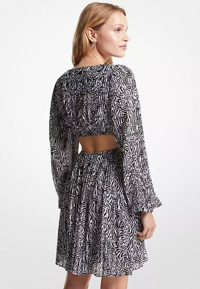 Michael kors zebra print online dress
