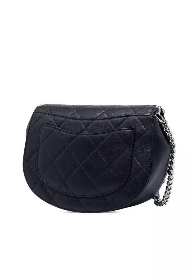 Pre-Loved Chanel Small Quilted Lambskin Studded Bubble Flap