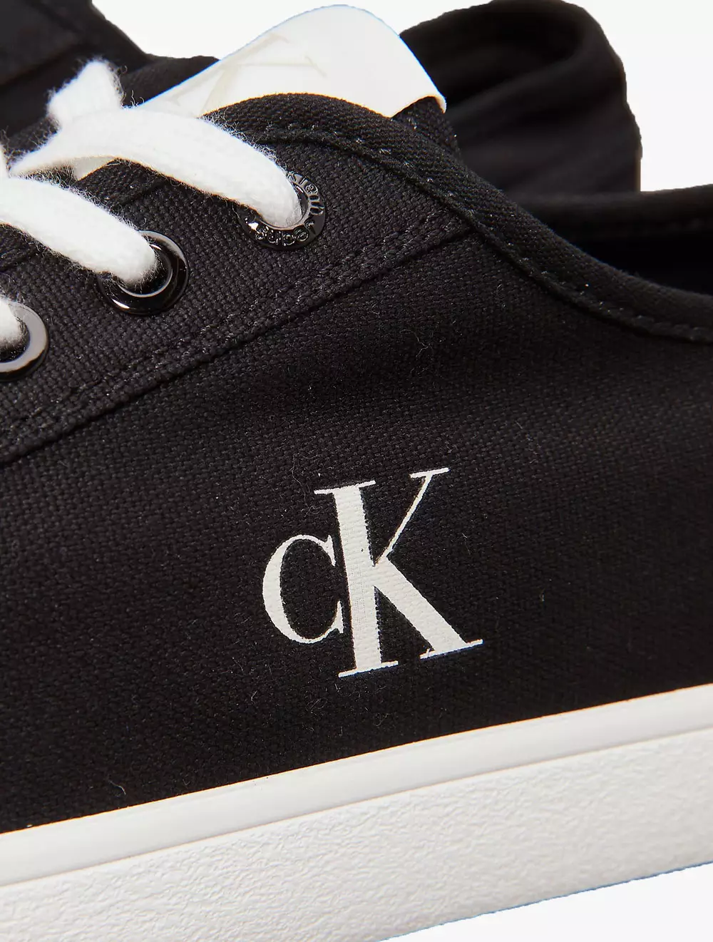 Calvin Klein - Canvas Low Profile Trainers - Black