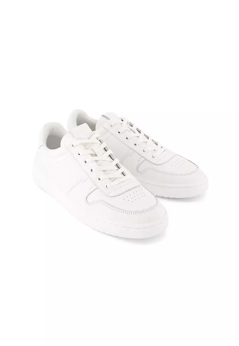 Men Travel Lite Court White Leather Shoes