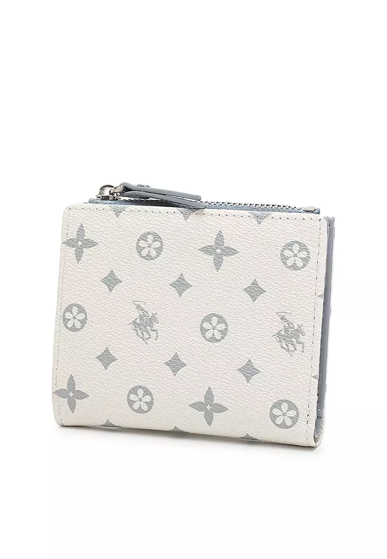 Women's Monogram RFID Blocking Wallet - Blue