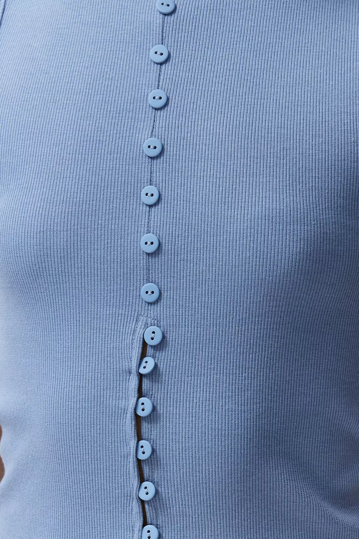 Buttoned Knit Top