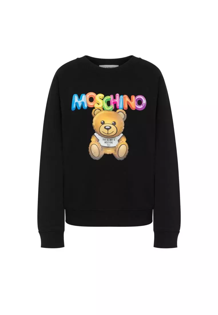 Teddy bouclé texture sweatshirt, Moschino