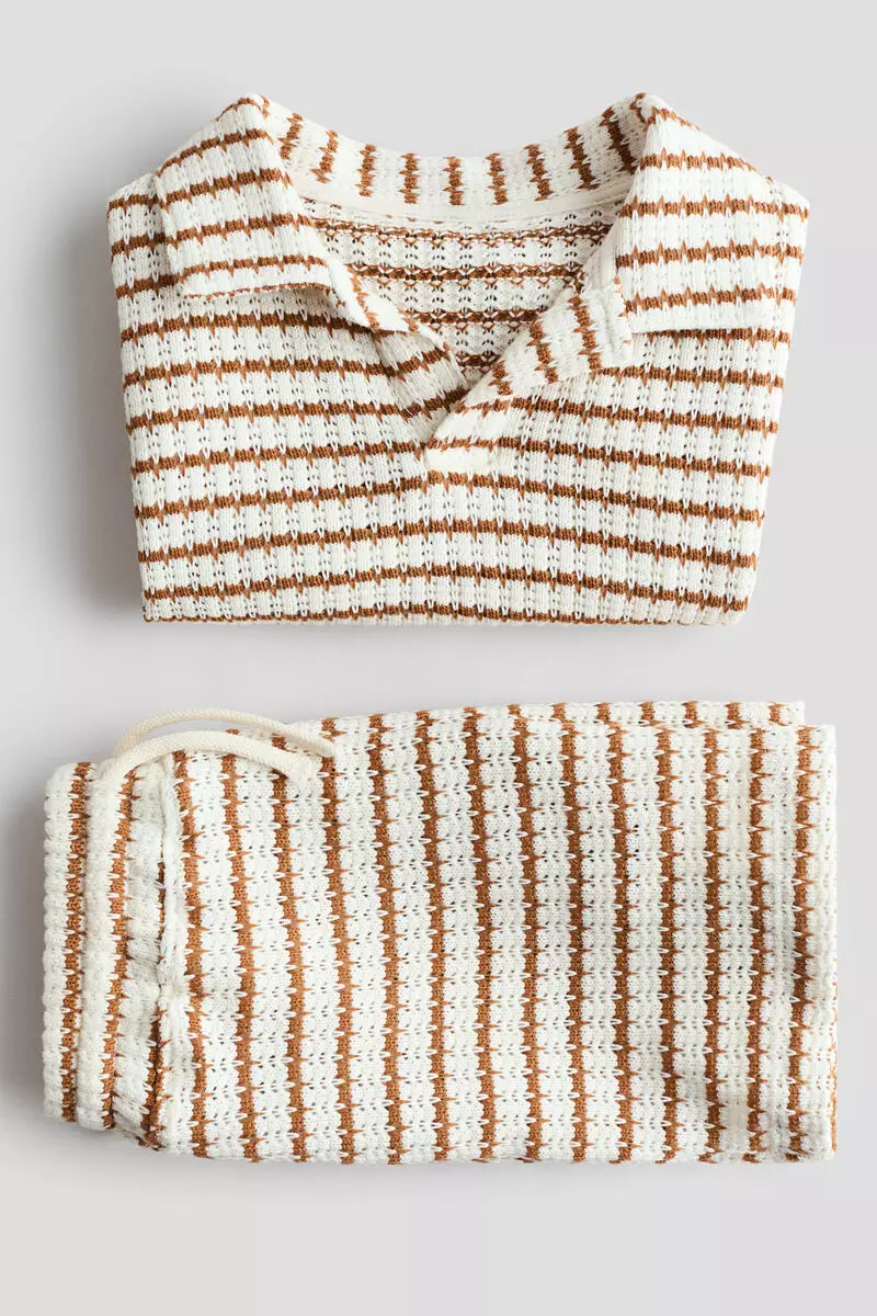 2-piece textured-knit set