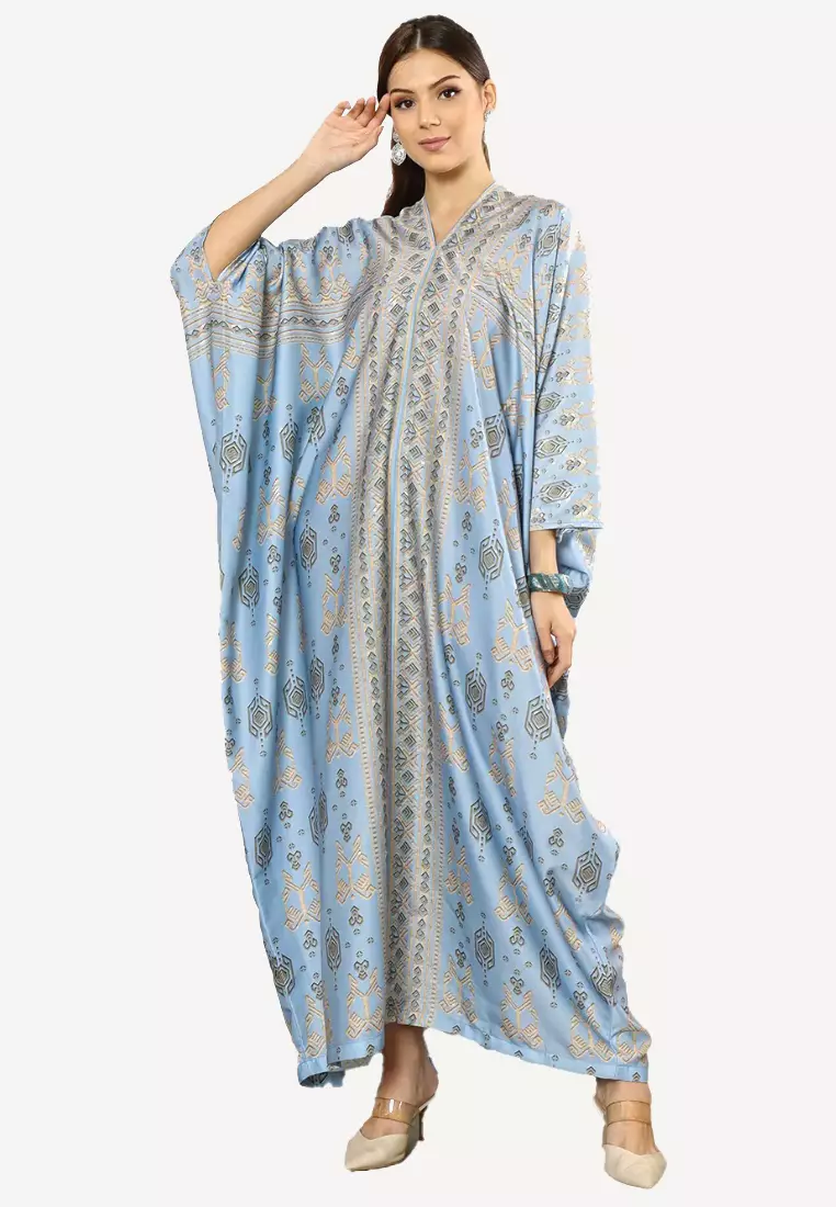 Kanzi Exclusive Long Sleeve Songket Kaftan
