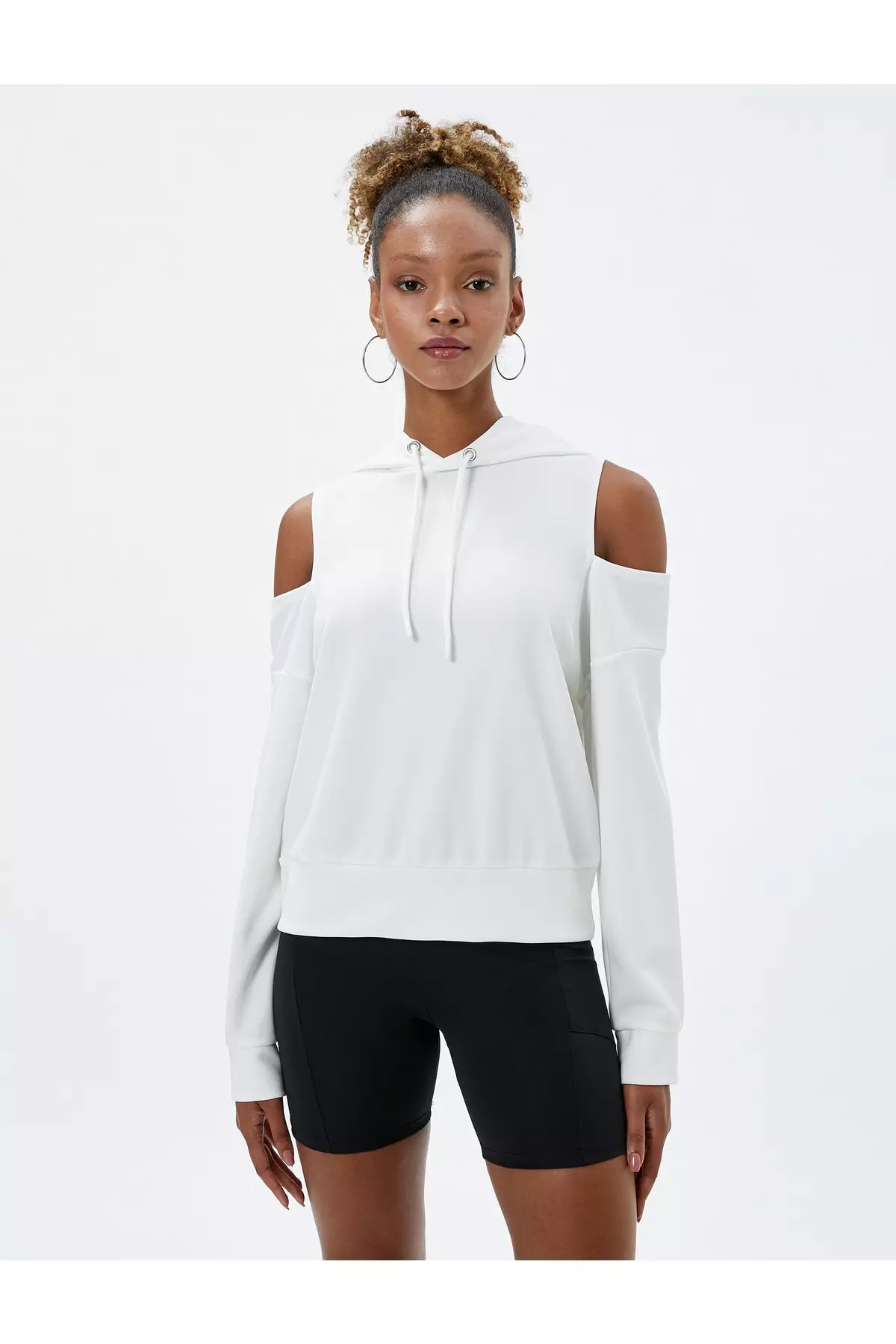 Adidas open shoulder sweatshirt online