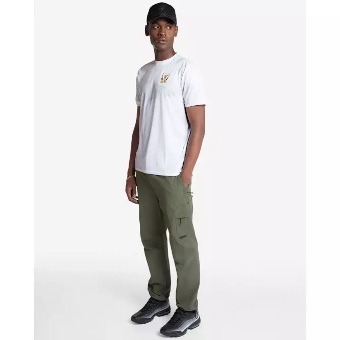 Liverpool FC LFC Mens Mashup Shirt White Men - Official LFC T Shirt Original Pria