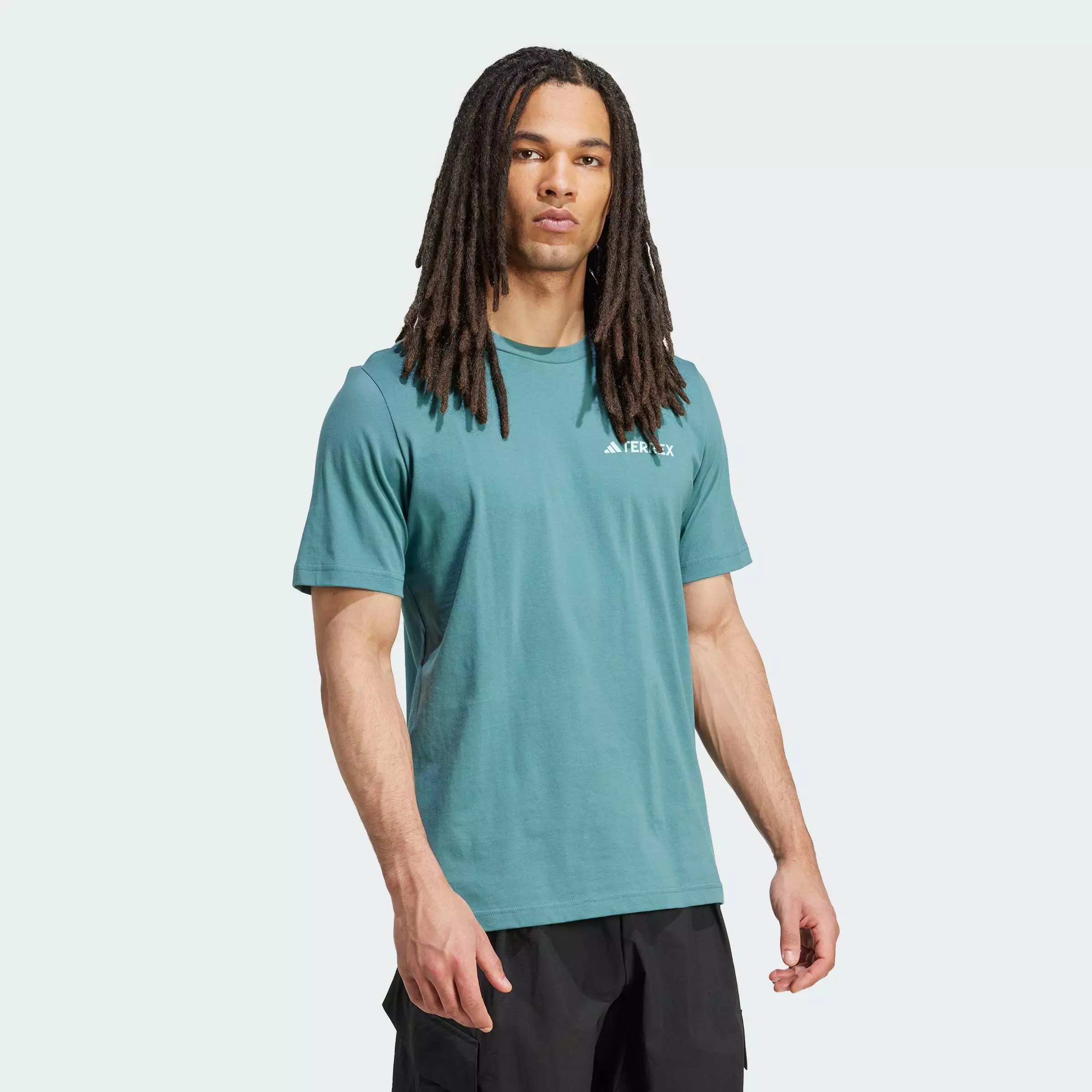 Hiking Terrex Graphic Tee Men Green JW3560
