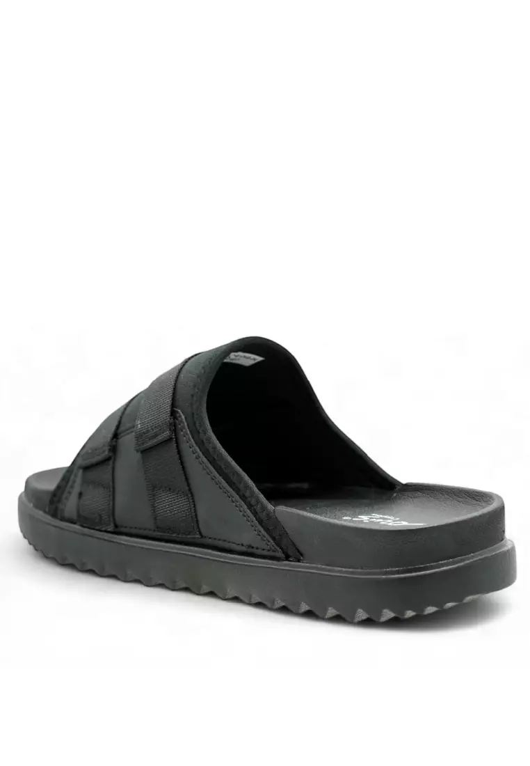 Men Slip On Faux Leather Classic Casual Sandals - 250141249