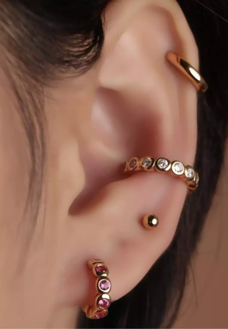 Vermeil Sora Huggie Earrings