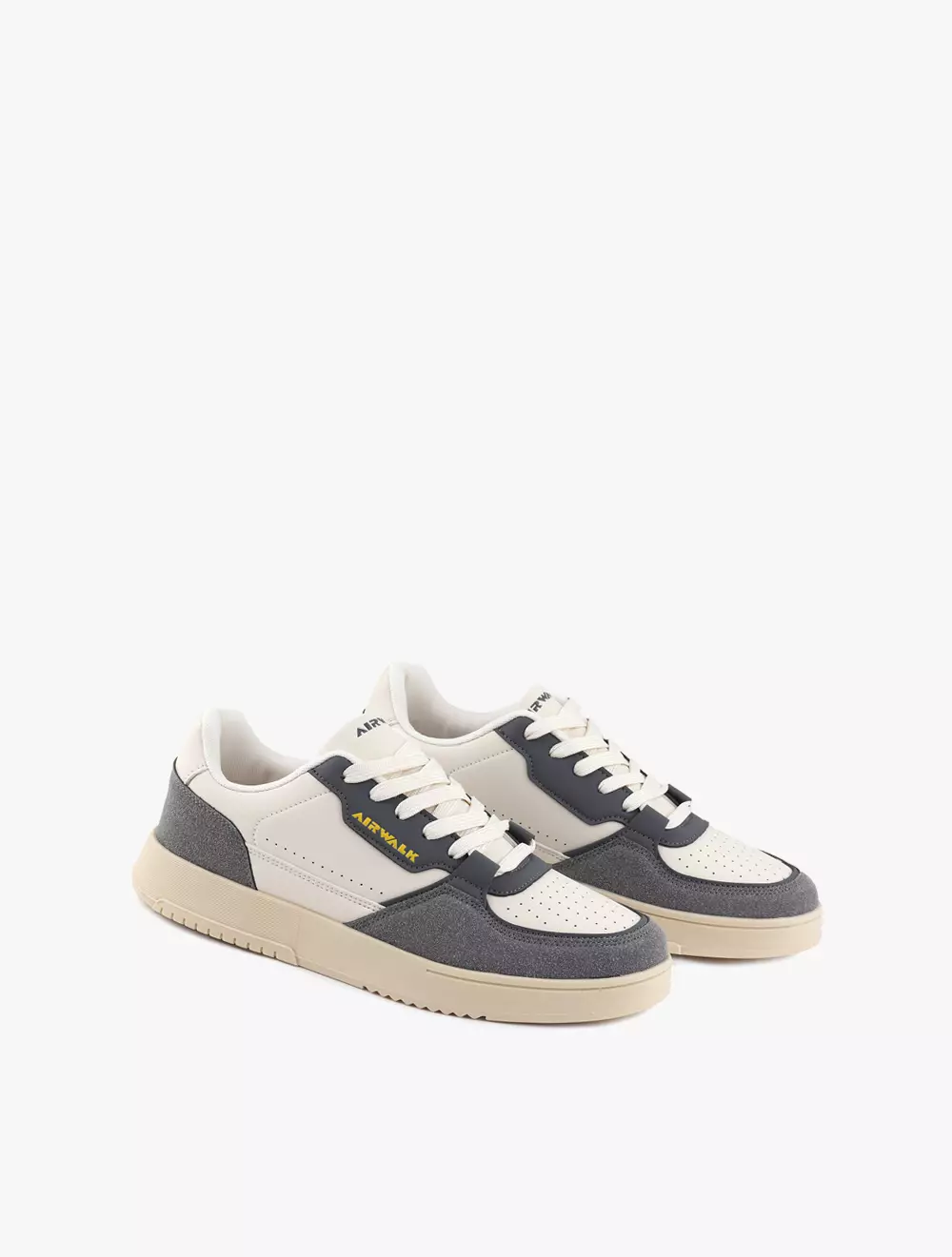 Payless Airwalk Mens Roger Sneakers - Beige/Grey_09