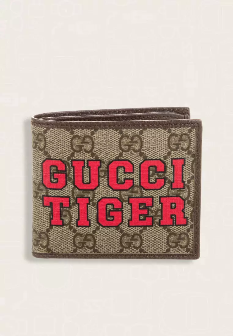 Gucci Tiger Supreme Bifold Wallet 