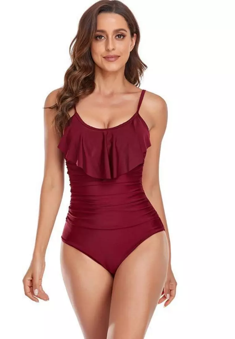 Buy B CODE LYH2069 European Style Lady One Piece Swimwear Red 2024
