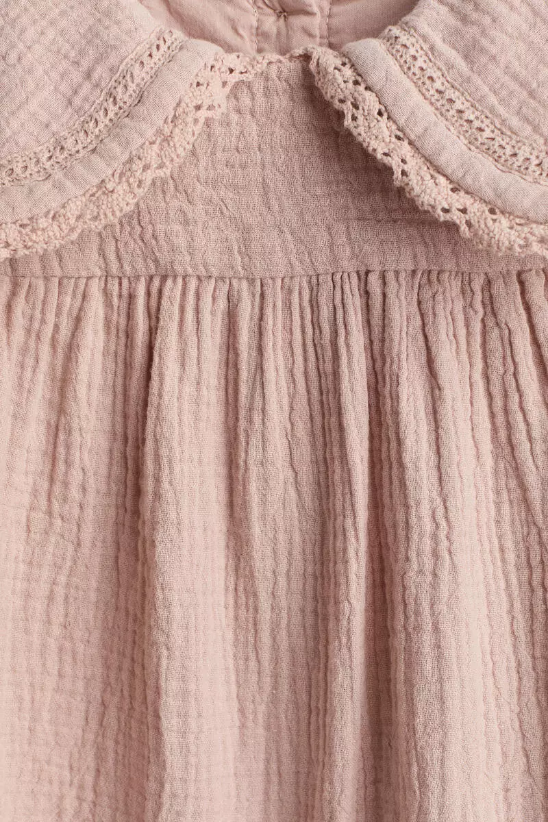 Cotton muslin romper suit