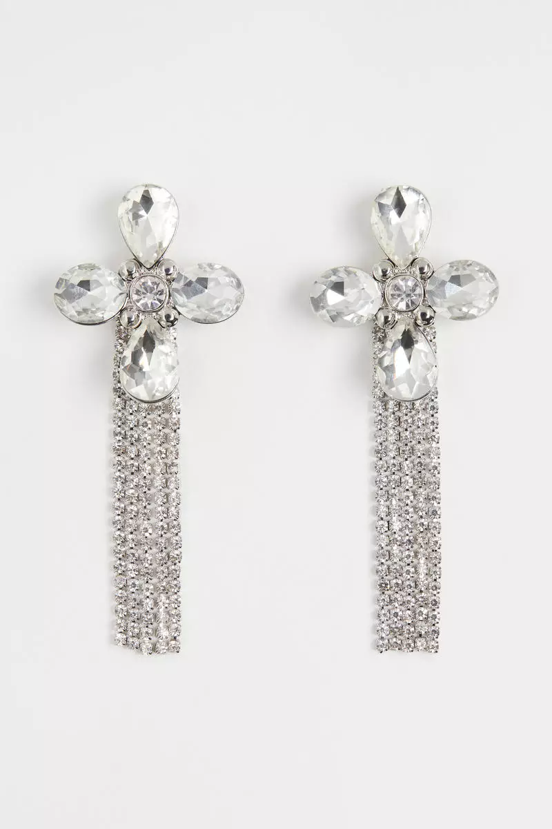 Chunky rhinestone earrings outlet