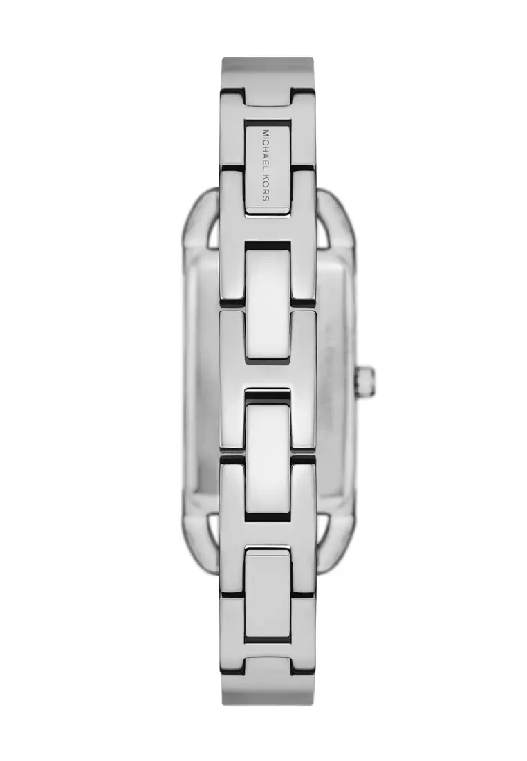 Michael Kors Women's Mk Empire Analog Watch ( MK4841 ) - Quartz, Silver Case, Retangle Dial, 10 MM Silver Stainless Steel Band