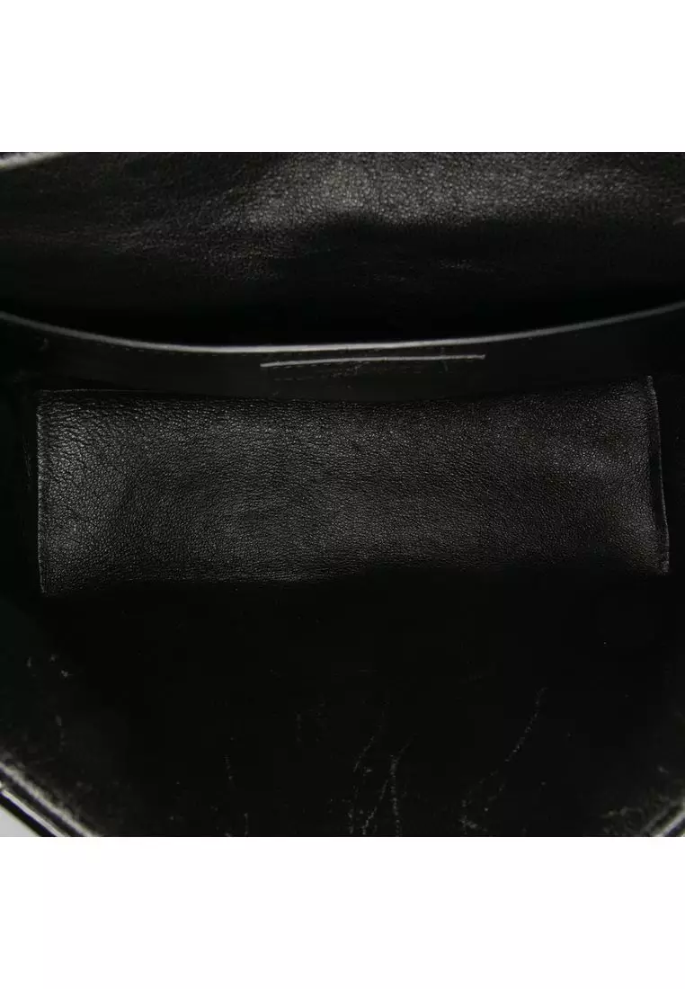 Pre-Loved Saint Laurent Large Patent Vicky Crossbody