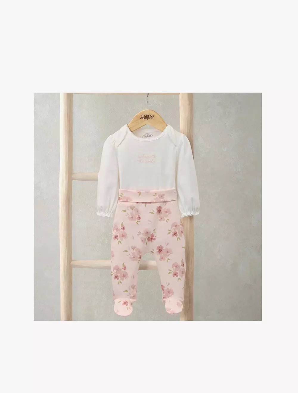 Mamas & Papas Flower Rain Fragrance - Long Sleeve Set - MPSS42LK5B