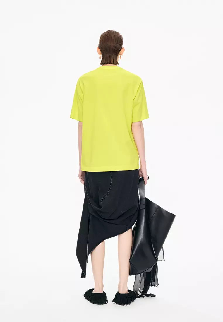 Cotton Irregular Loose Short Sleeve T-shirt