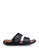 Louis Cuppers black Double Strap Sandals CCBD7SH31183CEGS_1