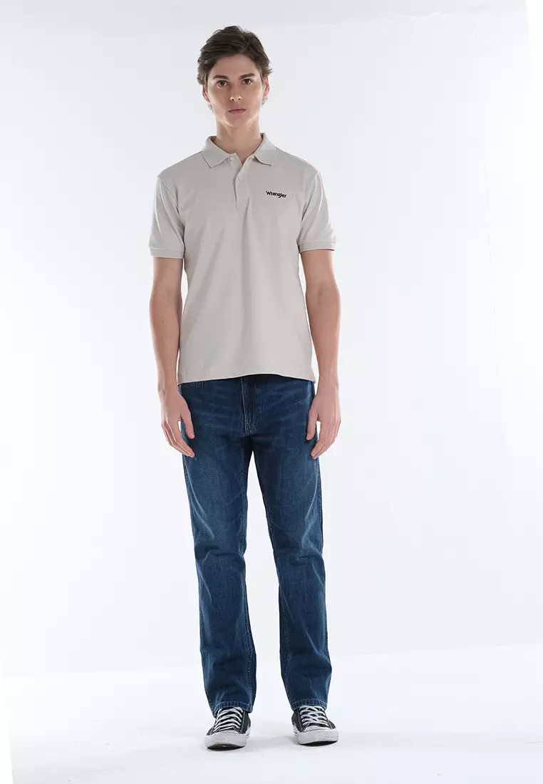 Wrangler Plain Color Polo Shirt for Men