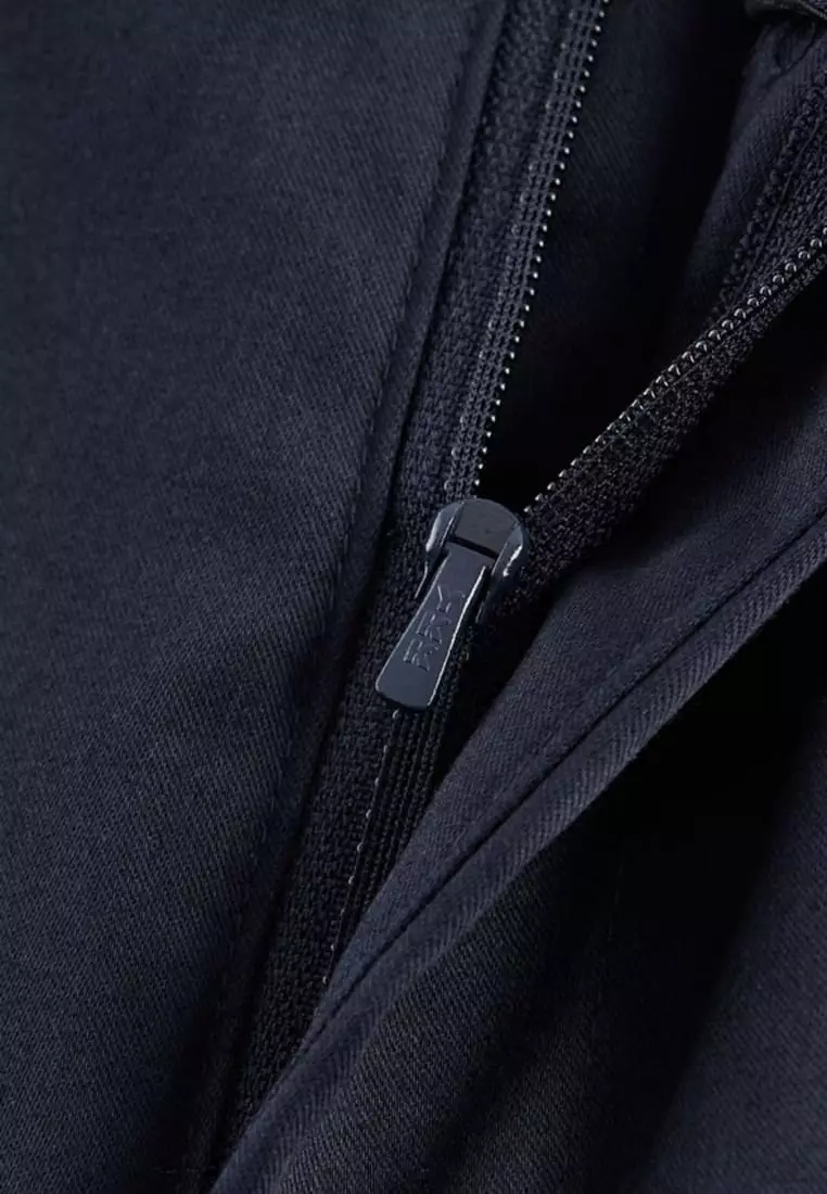 Cotton Blend Spandex Satin Cropped Cigarette Pants With Elastic Waistband