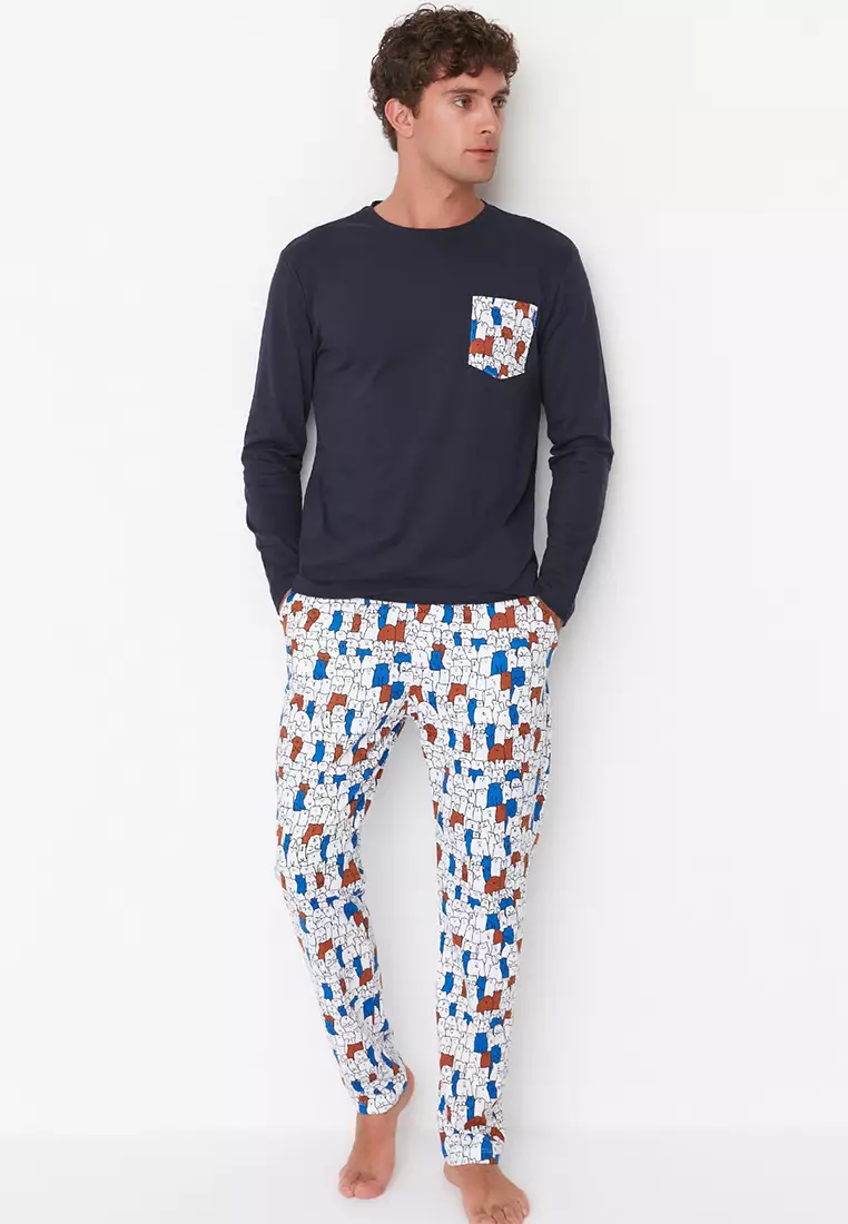 Regular Fit Printed Pajamas Set