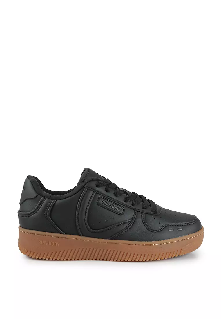 Superdry store leather trainers