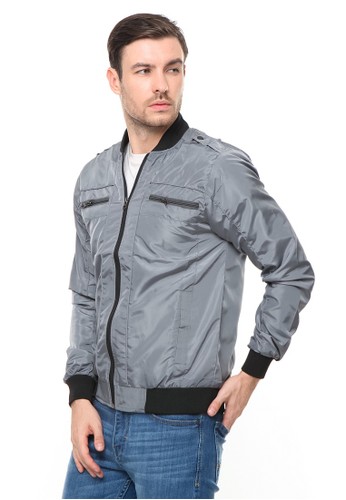 Jual HEMMEH Jaket Parasut Mikro Abu Hemmeh Original