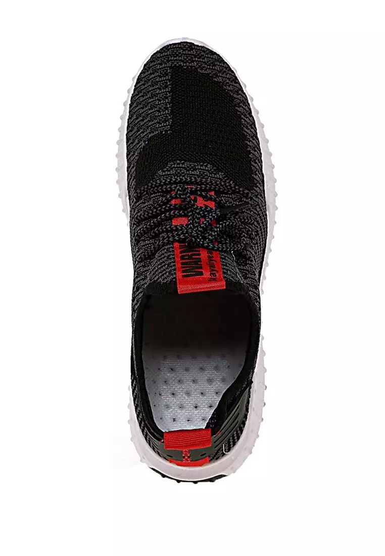 Chayton Sepatu Olahraga Pria Sneakers Casual Sport Shoes Material Flyknit Mesh ORIGINAL - Black