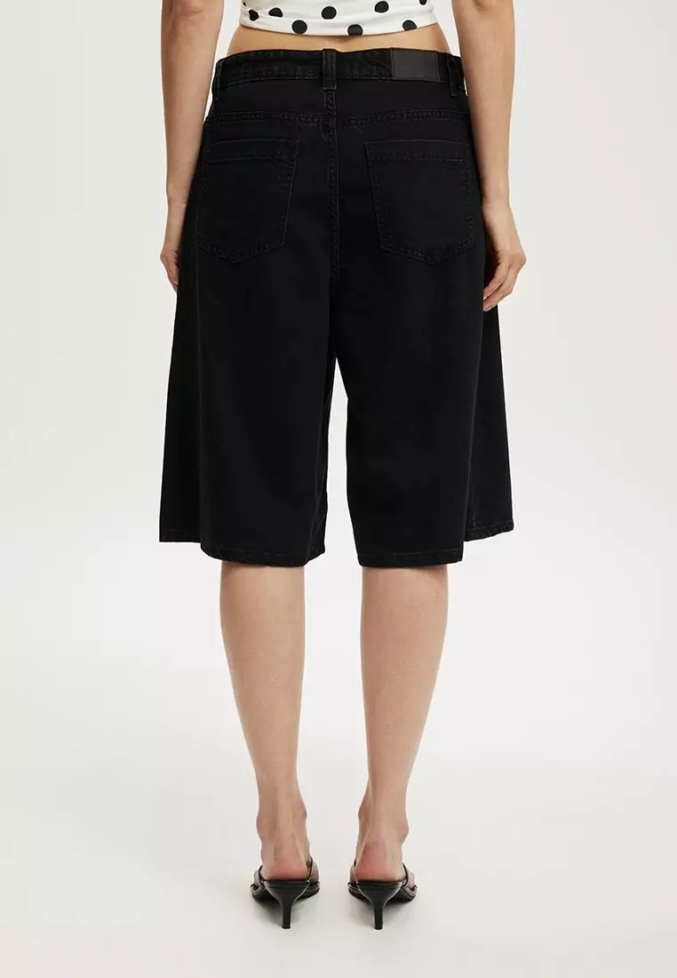 Lyocell Wide Denim Jorts