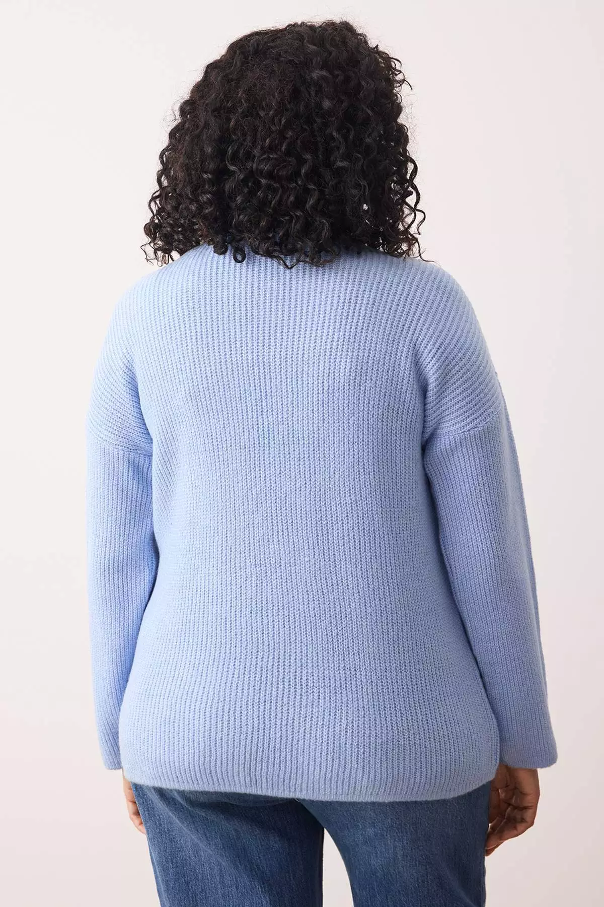 Blue Bow/Ribbon Detailed Knitwear Cardigan