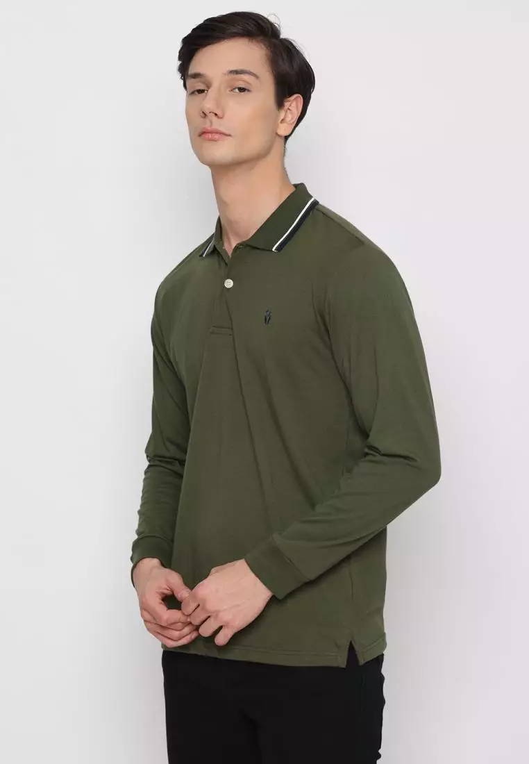 Matsuda Kaos Polo Shirt Lengan Panjang Pria Kerah Kasuga
